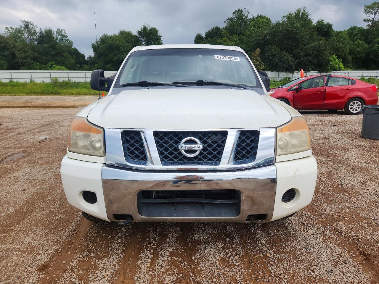 2009 Nissan Titan Xe Ffv White vin: 1N6BA07D69N316529