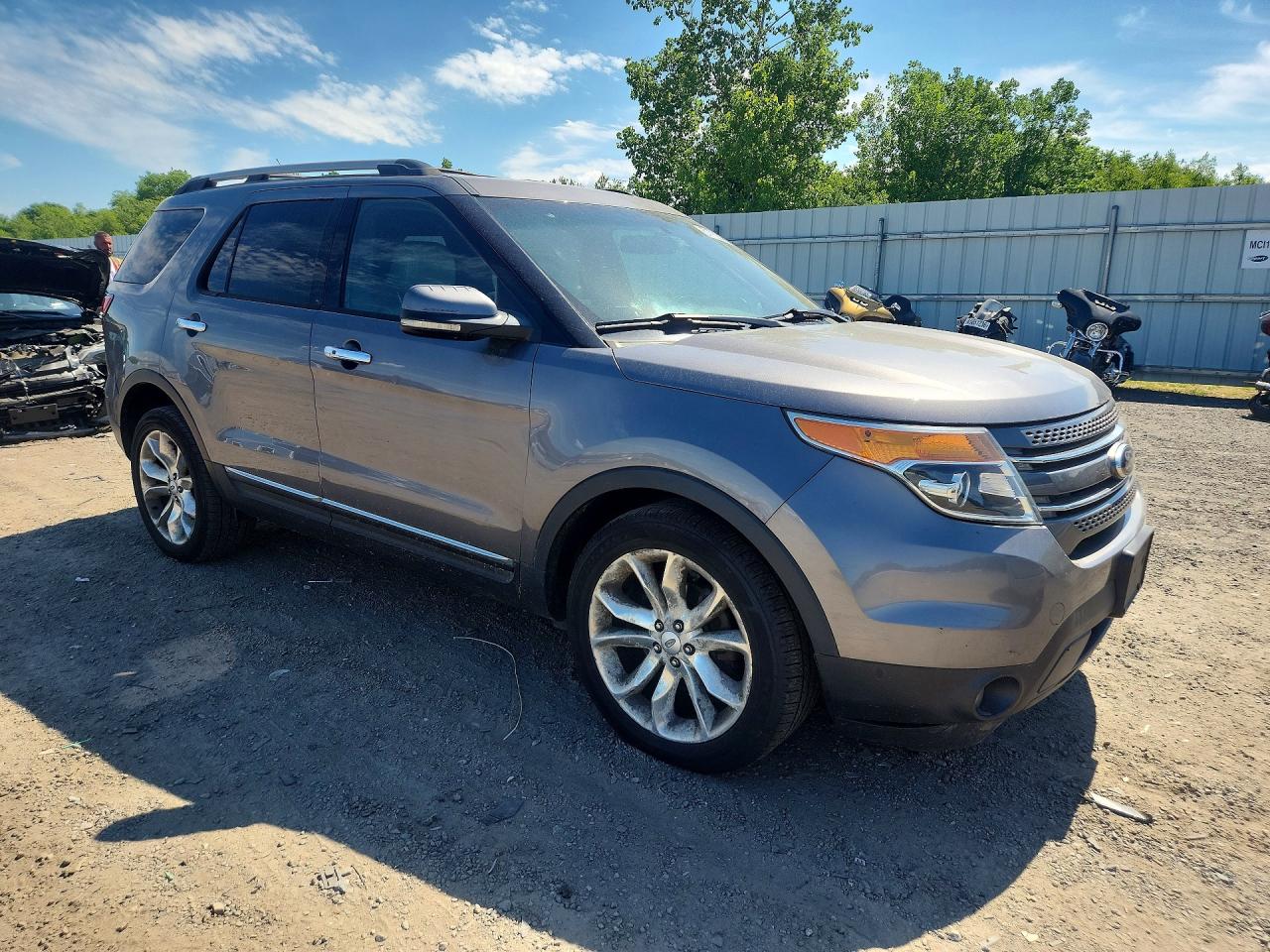2013 Ford Explorer Limited Gray vin: 1FM5K8F84DGA35726