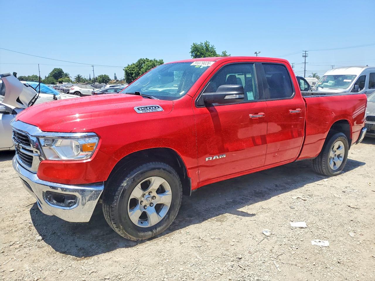 2020 Ram 1500 Big Horn Красный vin: 1C6SRFBT8LN253395