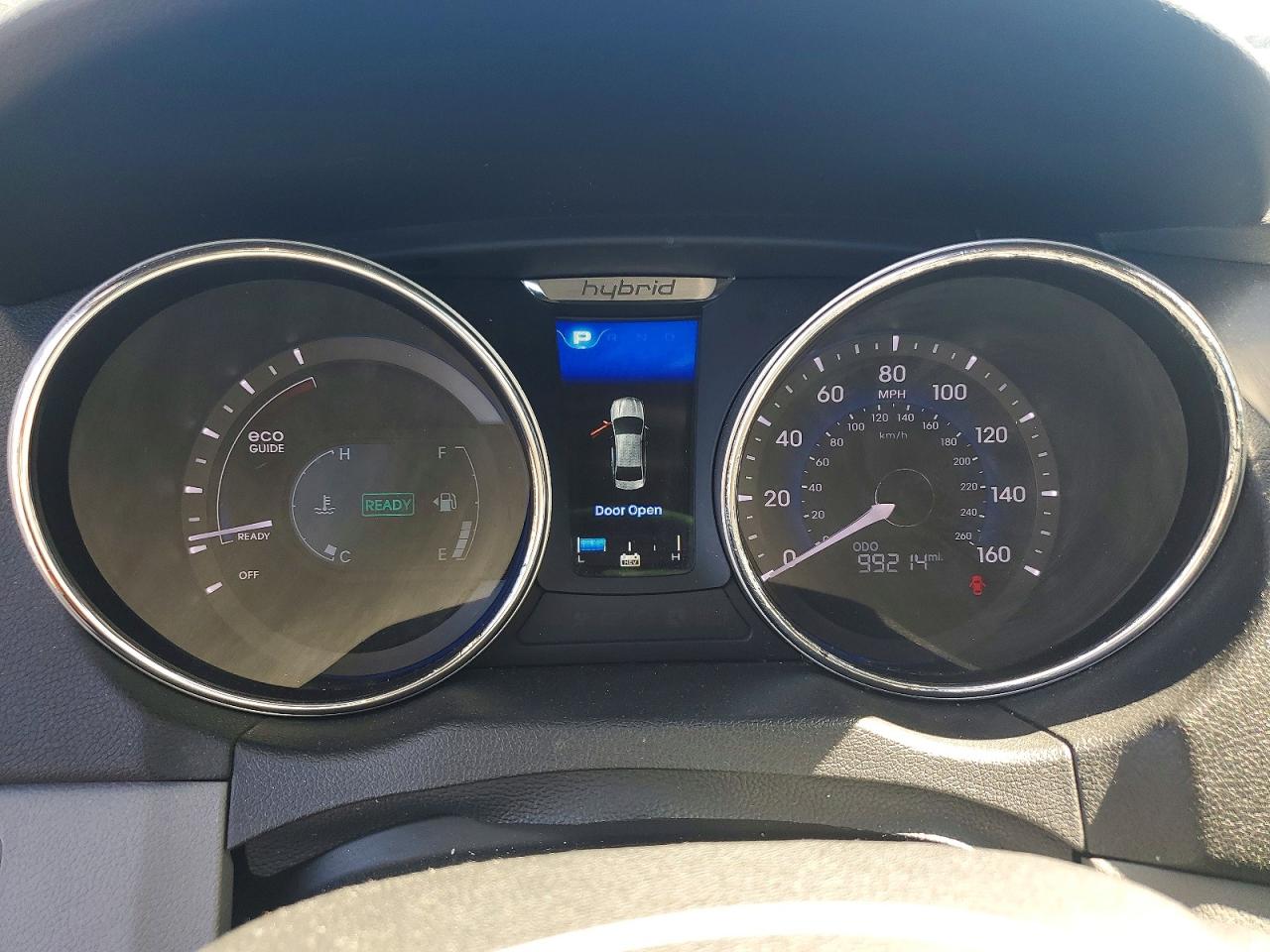 2013 Hyundai Sonata Hybrid Black vin: KMHEC4A43DA076765