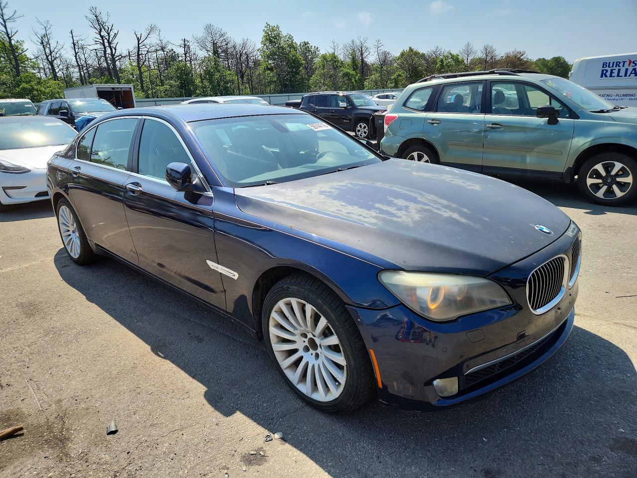 2012 Bmw 750 Lxi Синий vin: WBAKC8C54CC436680