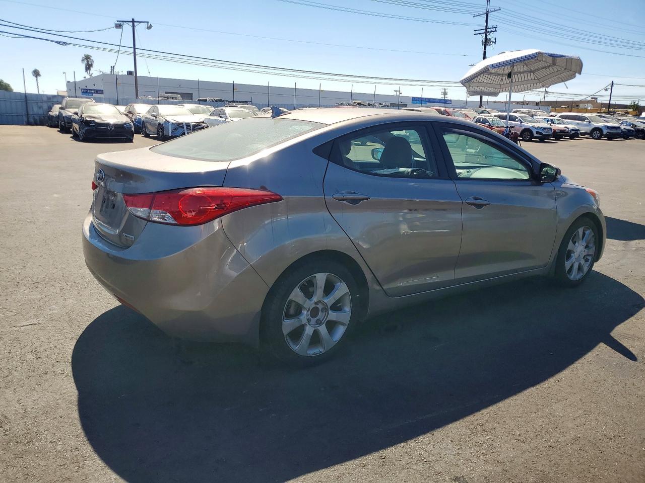 2013 Hyundai Elantra Limited Gray vin: 5NPDH4AE3DH227610