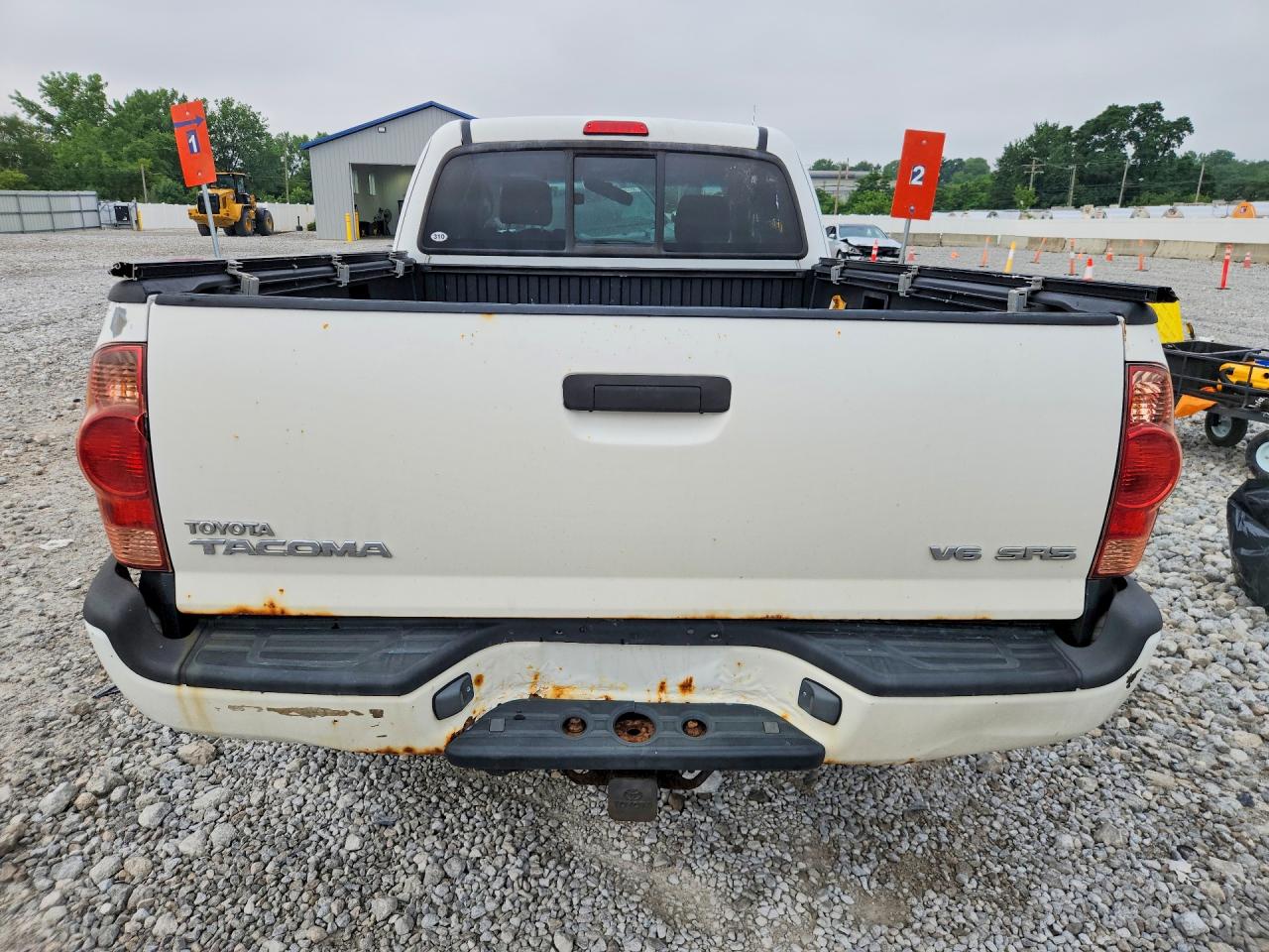 2007 Toyota Tacoma Access Cab Белый vin: 5TEUU42N77Z351374