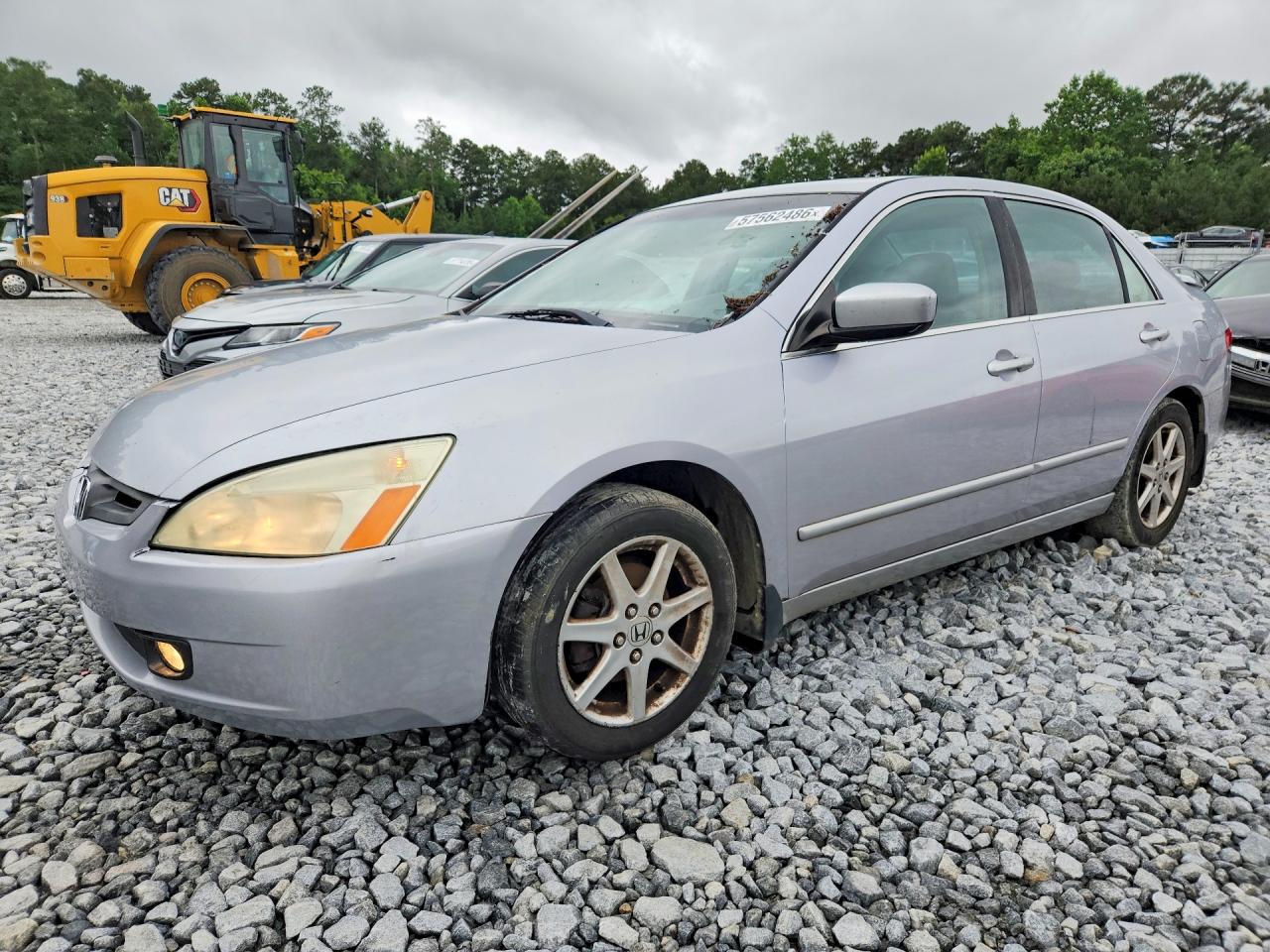2004 Honda Accord Ex Silver vin: 1HGCM66504A104741