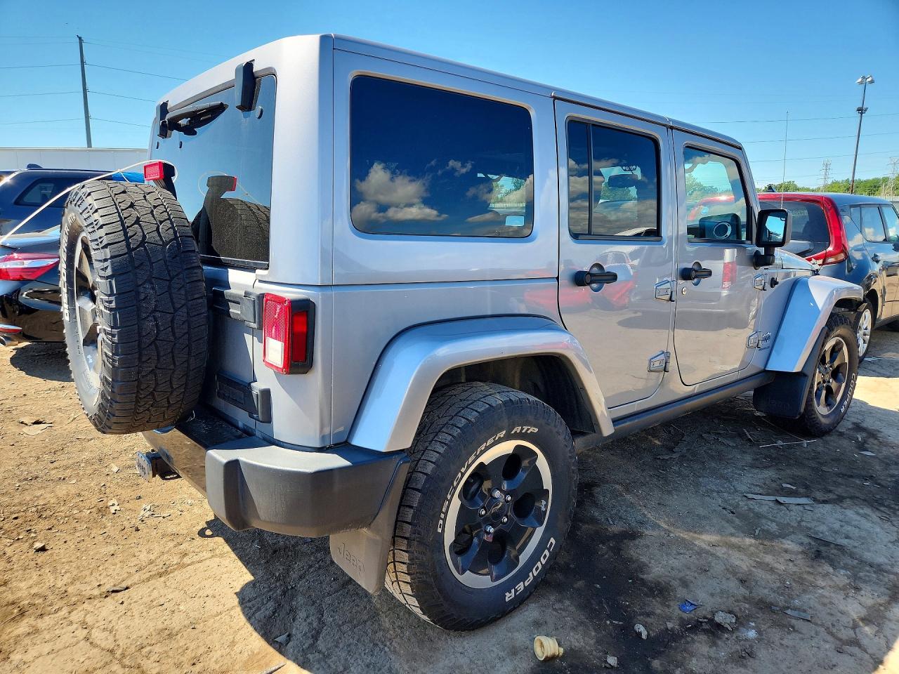 2014 Jeep Wrangler Unlimited Sahara Серебряный vin: 1C4HJWEG3EL170786