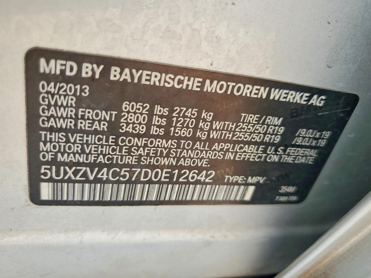 2013 Bmw X5 Xdrive35i Silver vin: 5UXZV4C57D0E12642