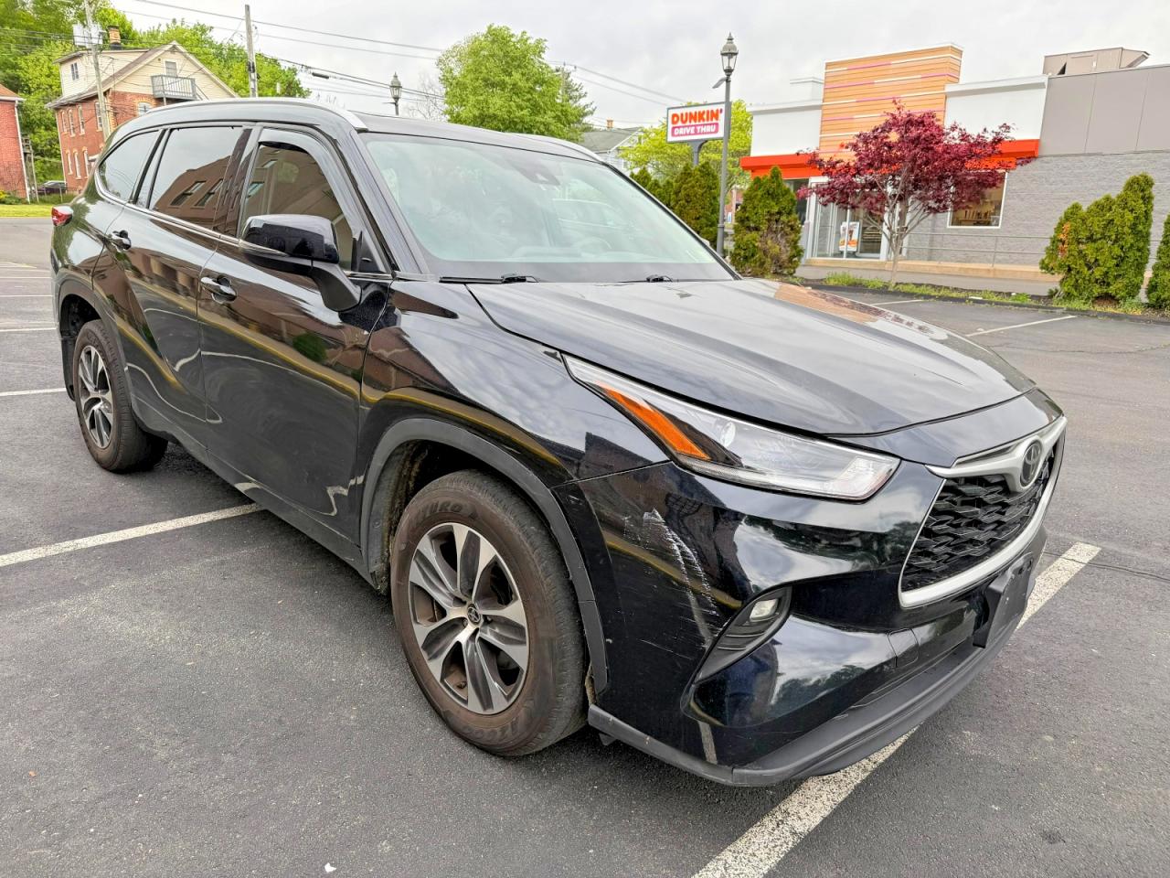 2022 Toyota Highlander Xle Черный vin: 5TDGZRBH5NS591314