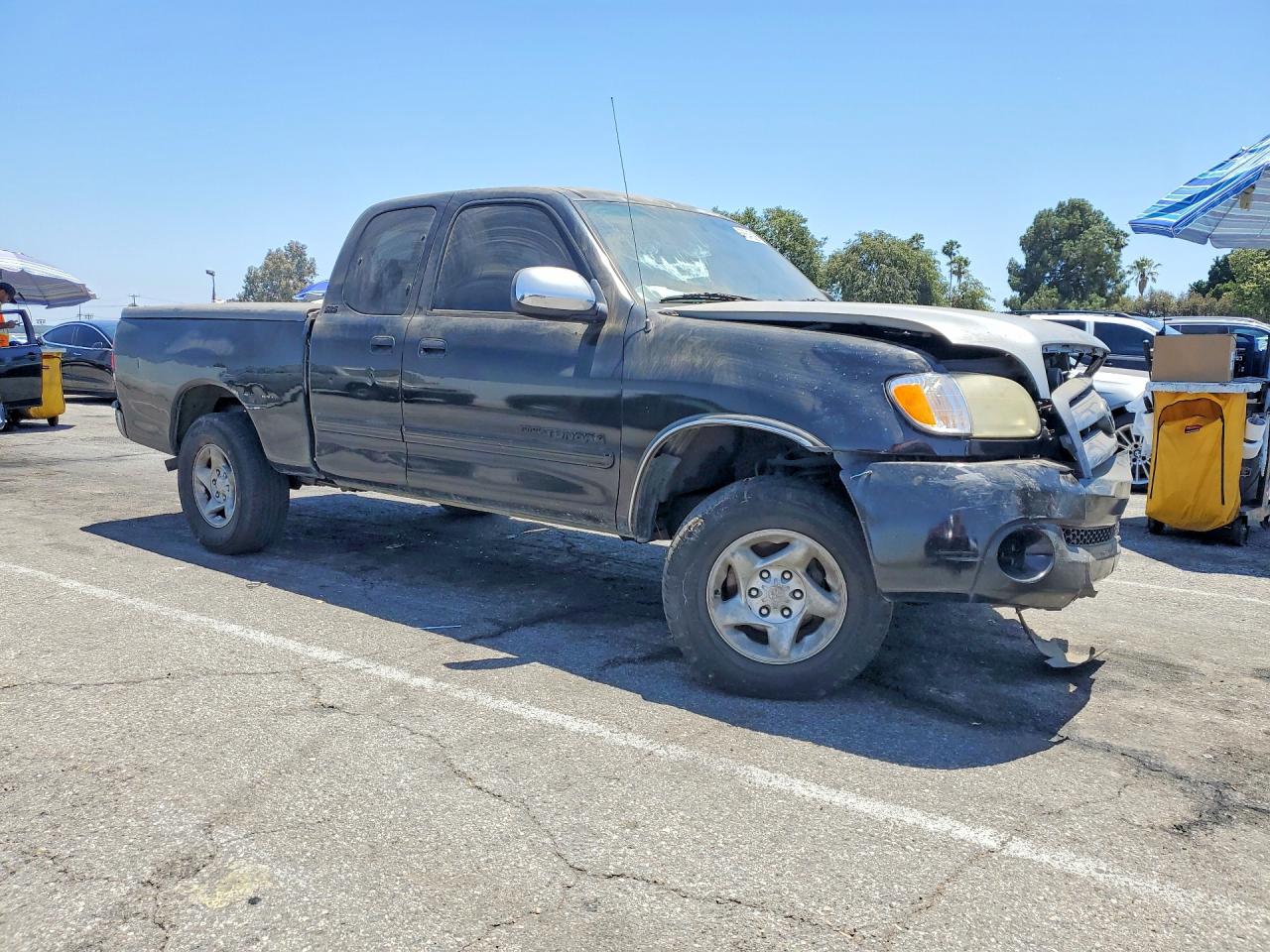 2003 Toyota Tundra Access Cab Sr5 Black vin: 5TBRT34123S439374