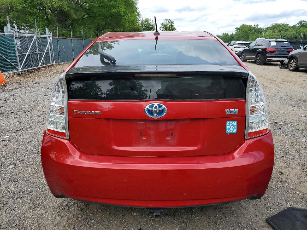 2010 Toyota Prius Ii Red vin: JTDKN3DU5A0191280