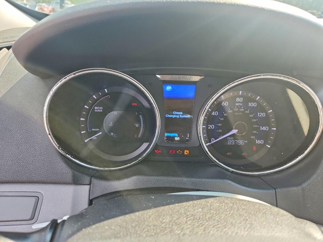 2015 Hyundai Sonata Hybrid Limited Blue vin: KMHEC4A44FA136250
