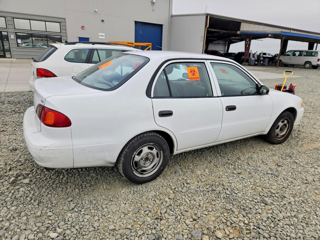 2001 Toyota Corolla Ce White vin: 1NXBR12E01Z474906