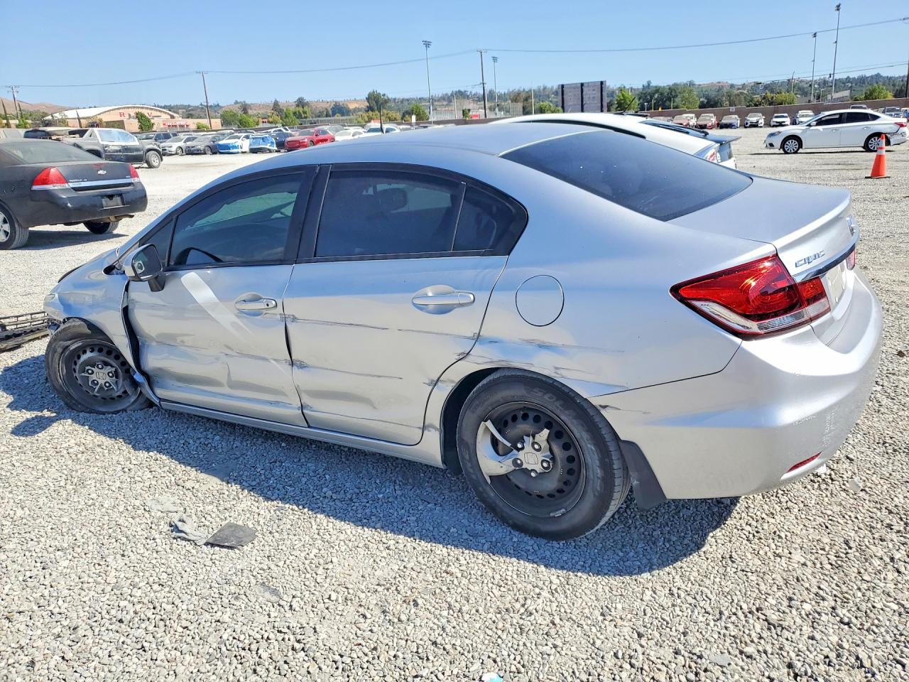 2015 Honda Civic Lx Silver vin: 2HGFB2F57FH551096