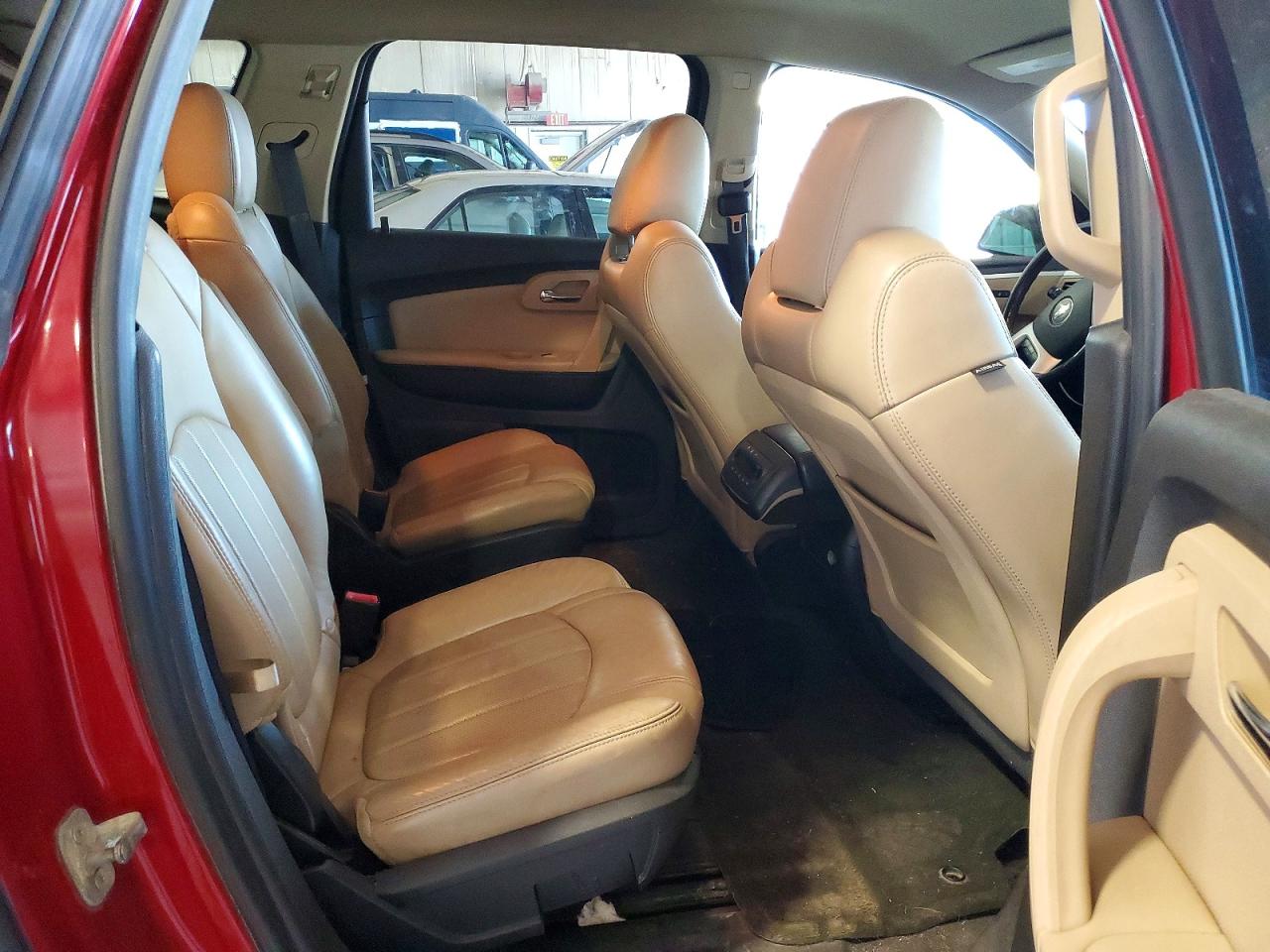2012 Chevrolet Traverse Ltz Burgundy vin: 1GNKVLED7CJ277922
