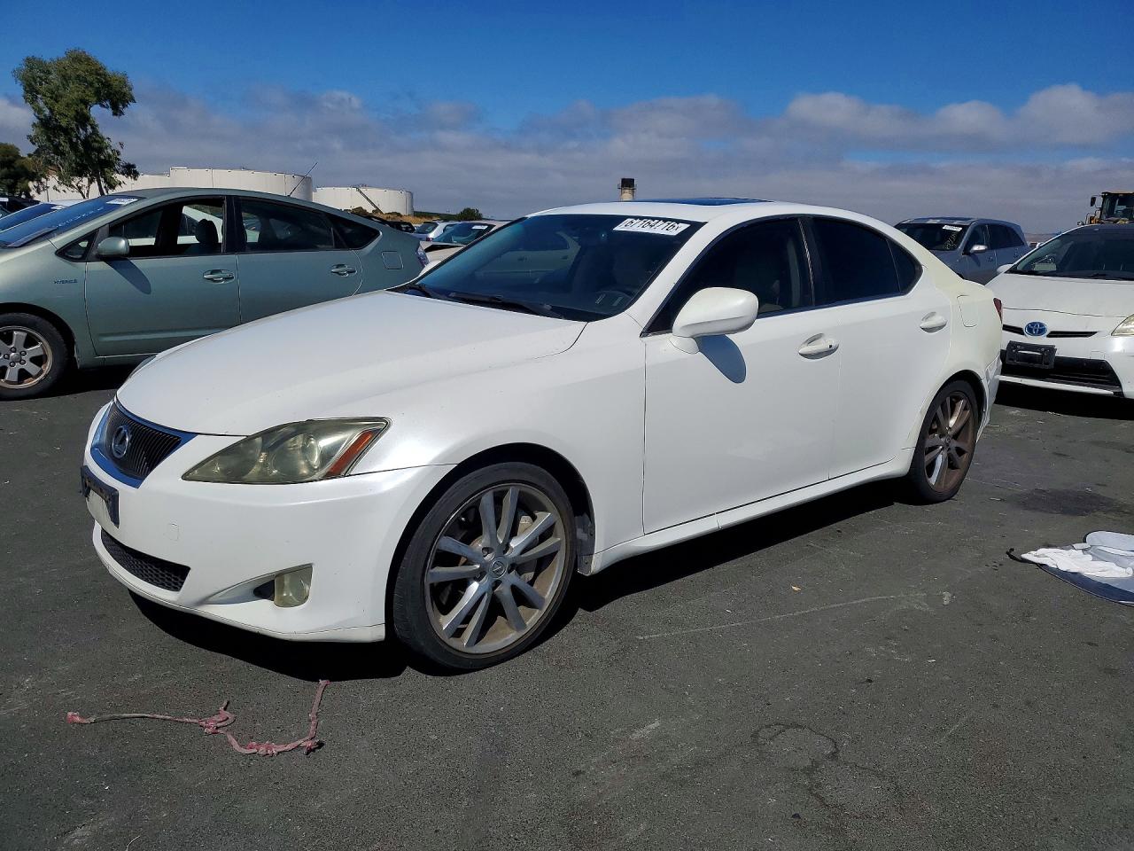 2006 Lexus Is 350 White vin: JTHBE262265004656