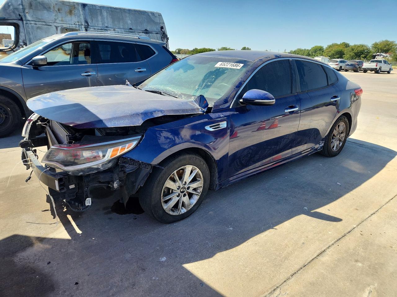 2016 Kia Optima Lx Blue vin: 5XXGT4L38GG115814