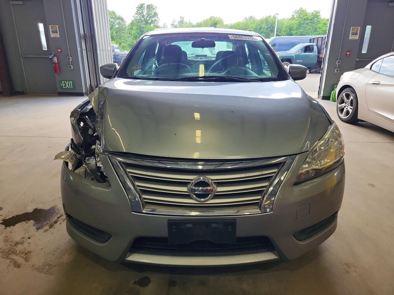2013 Nissan Sentra S Серый vin: 3N1AB7AP1DL746990