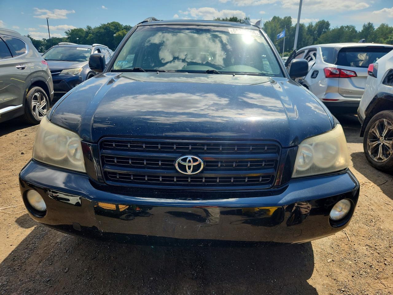 2003 Toyota Highlander Limited Black vin: JTEHF21A530136208