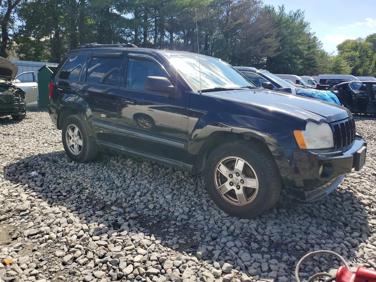 2007 Jeep Grand Cherokee Laredo Black vin: 1J8GR48K97C623832