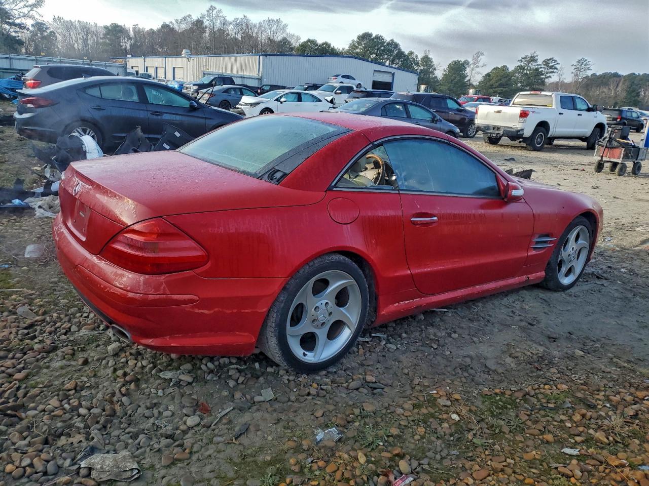 2005 Mercedes-benz Sl 500 Red vin: WDBSK75F35F104882