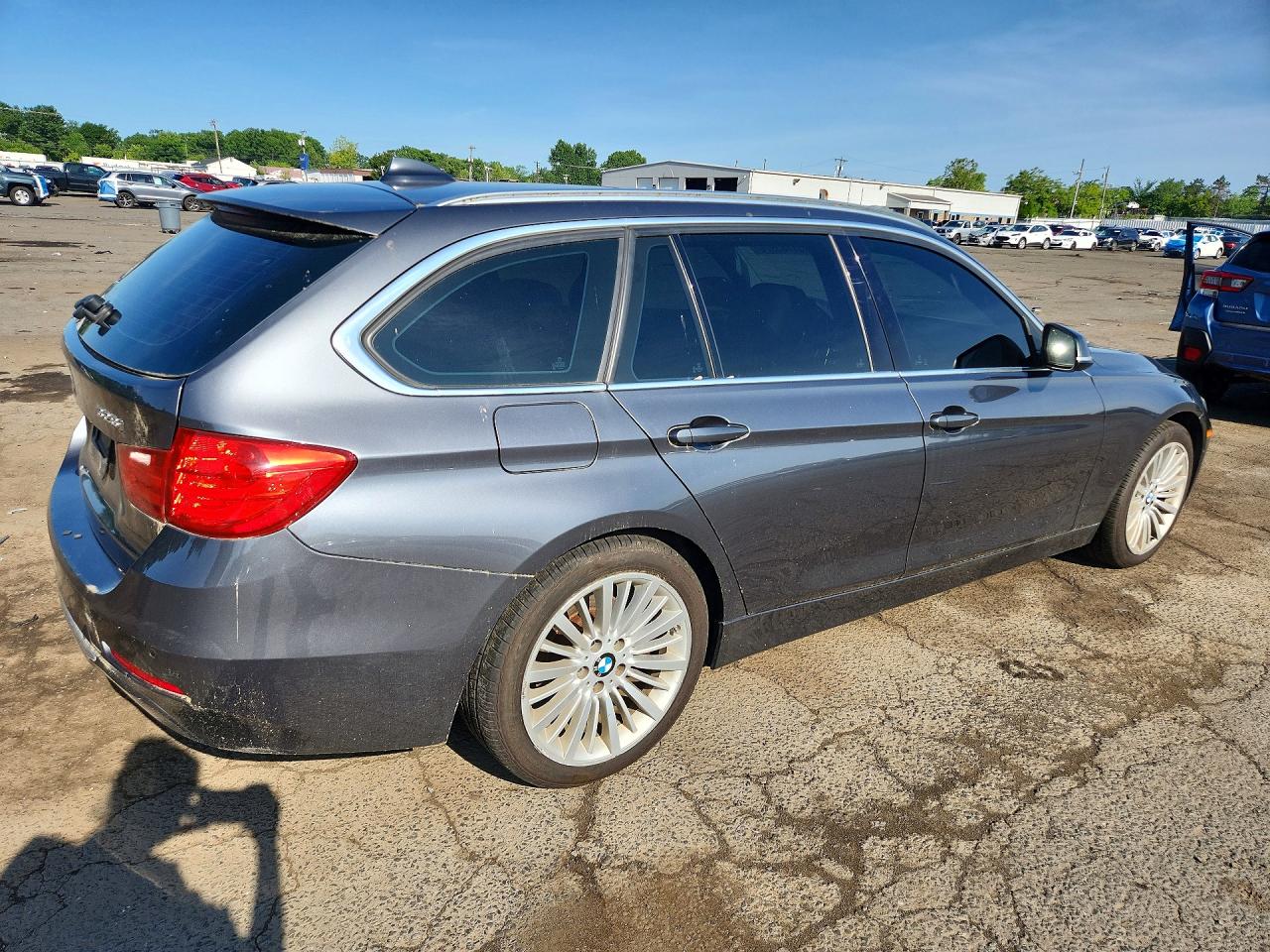 2014 Bmw 328 Xi Gray vin: WBA3G7C58EK296256