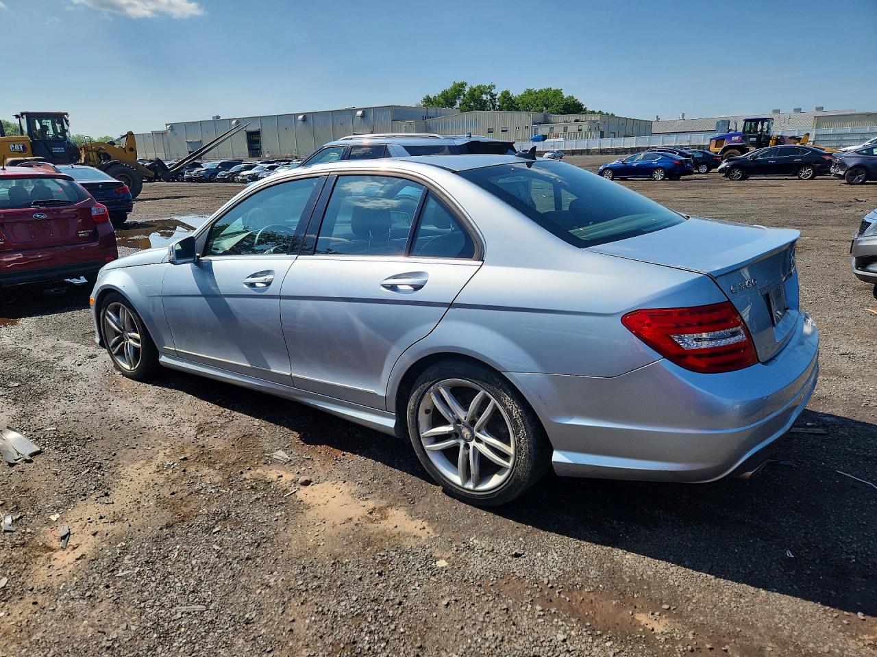 2013 Mercedes-benz C 300 4matic Blue vin: WDDGF8ABXDR275605
