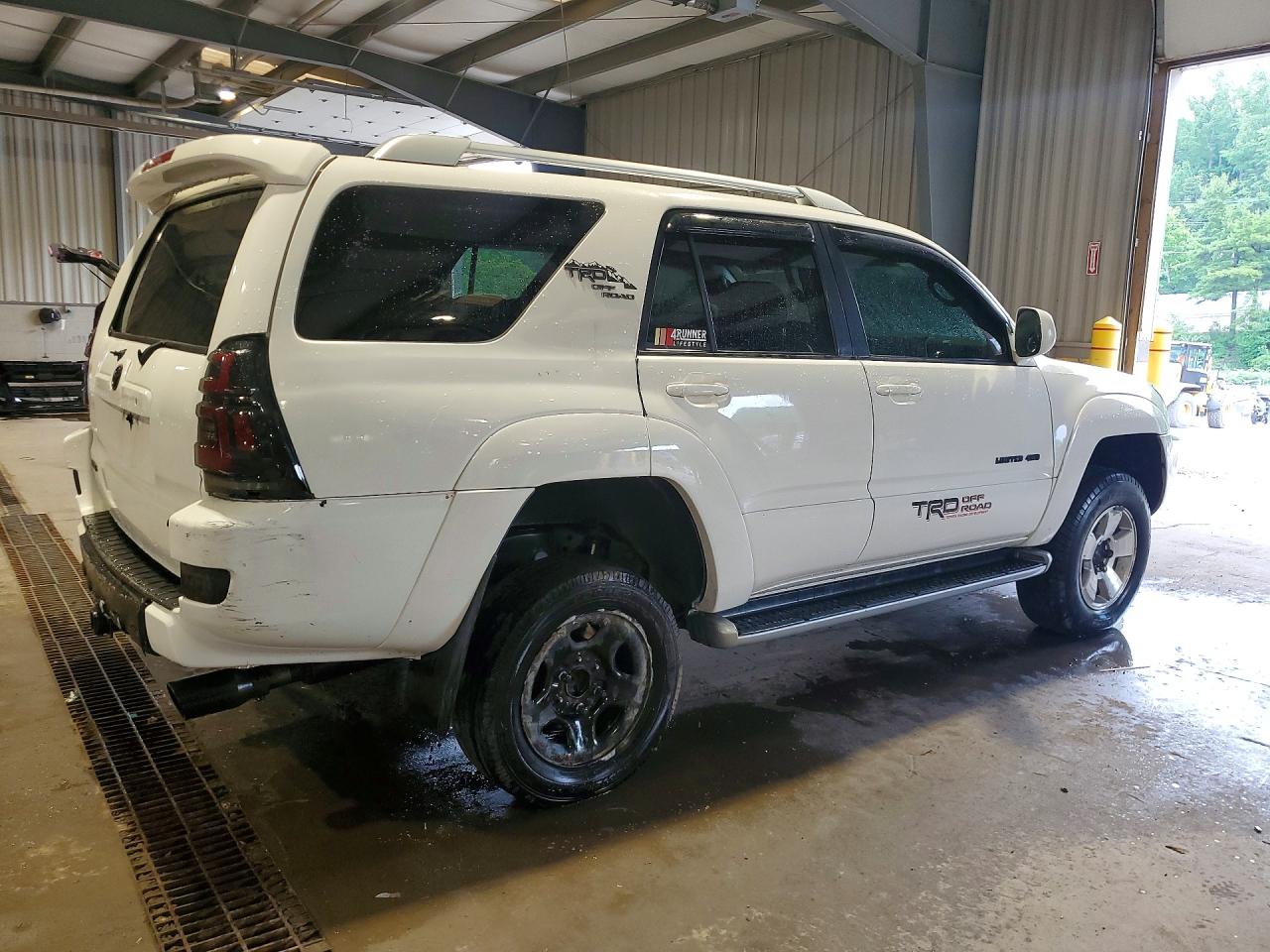 2004 Toyota 4runner Limited White vin: JTEBU17R448018673
