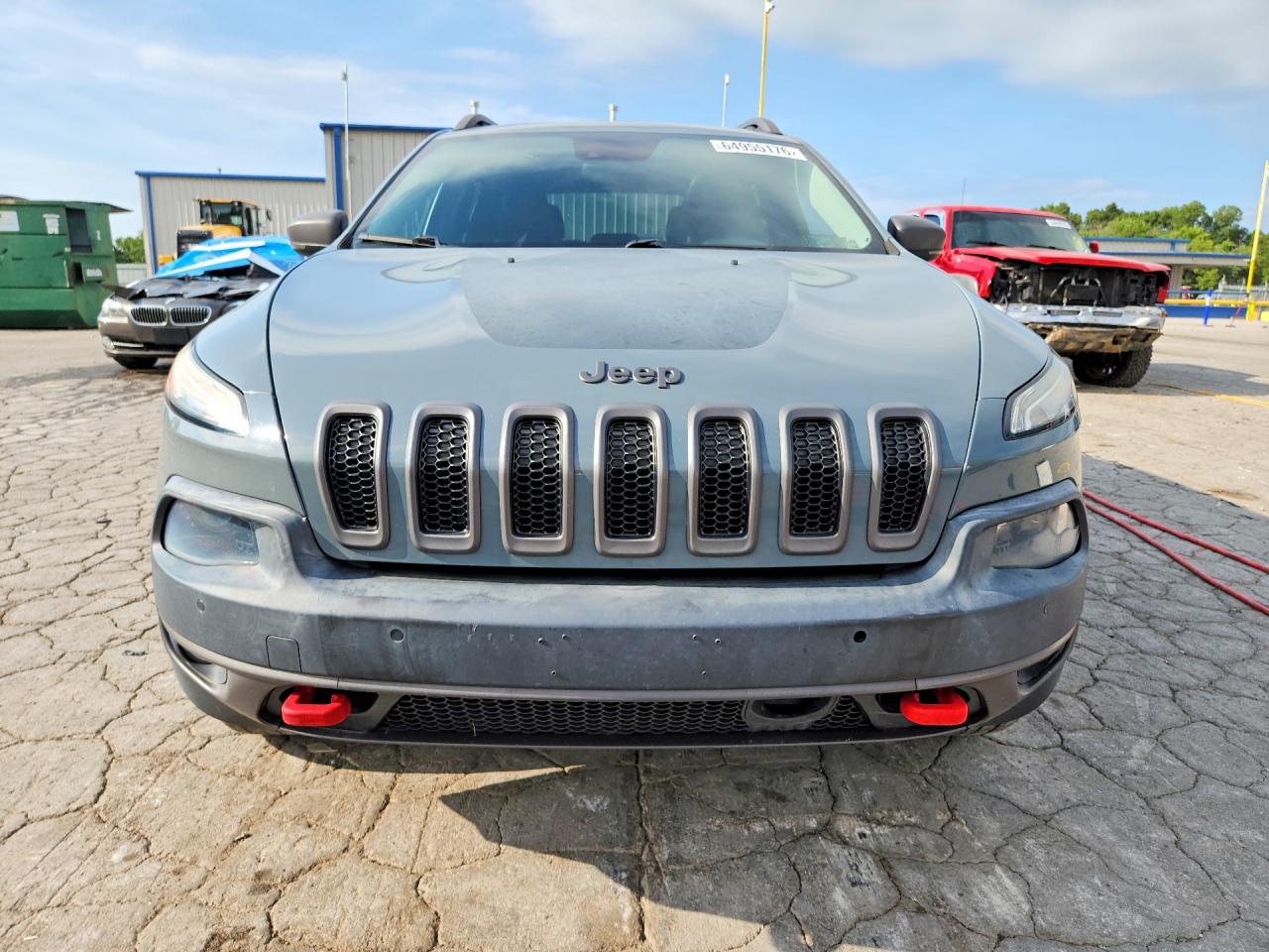 2014 Jeep Cherokee Trailhawk Blue vin: 1C4PJMBS2EW171094