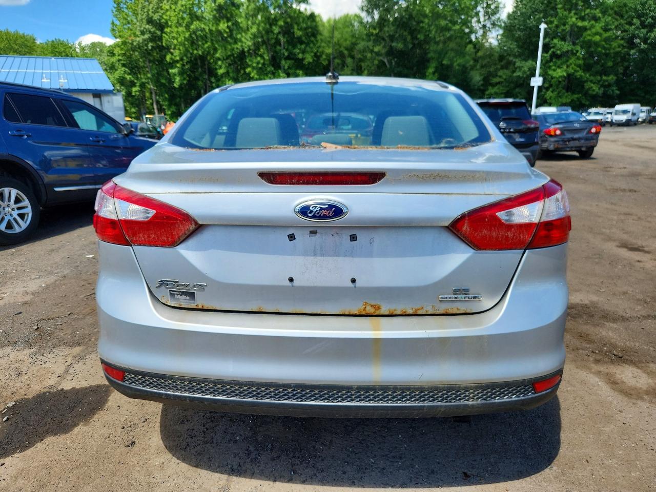 2014 Ford Focus Se Silver vin: 1FADP3F26EL304808