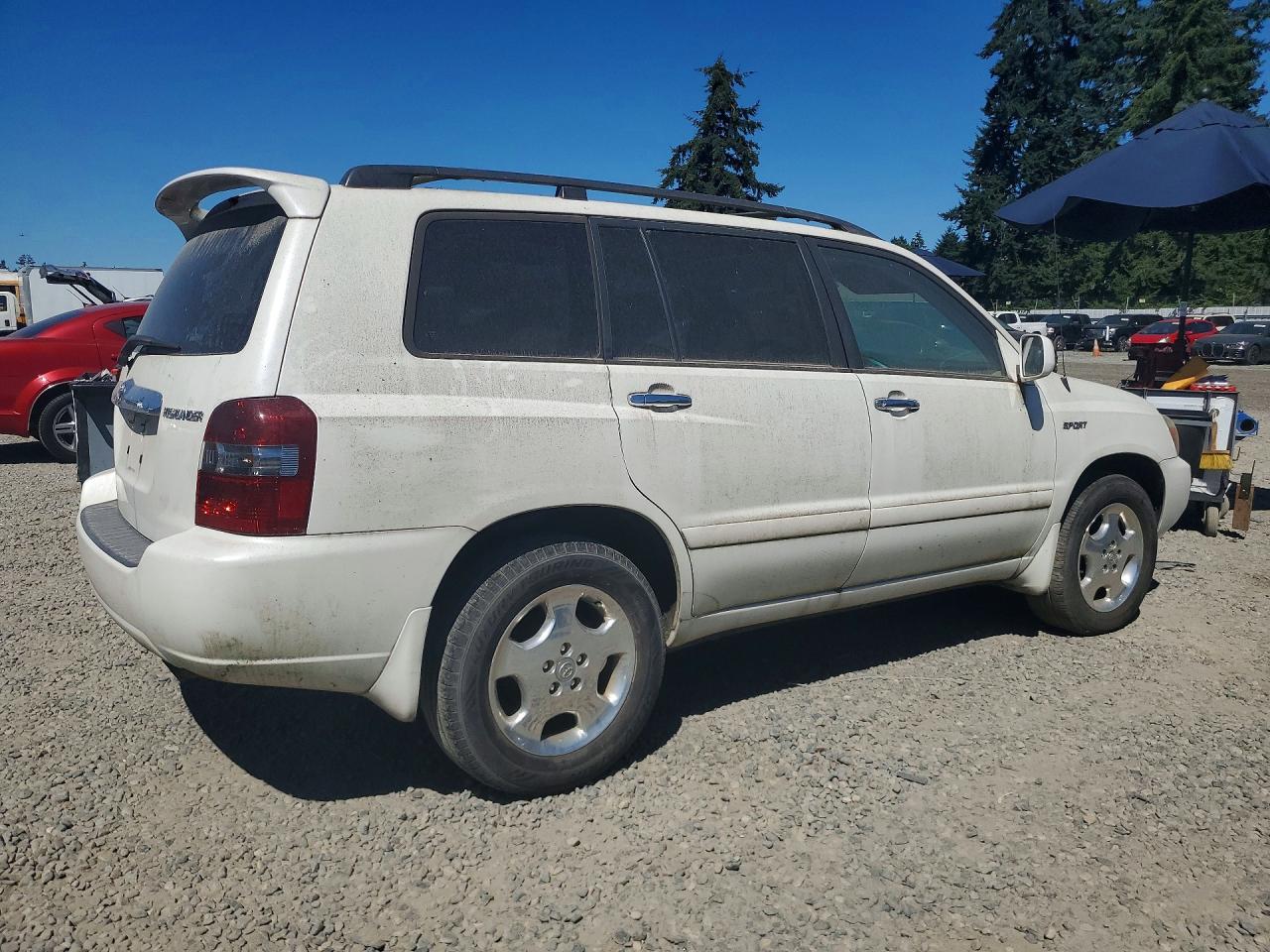2007 Toyota Highlander Sport White vin: JTEGP21AX70137336