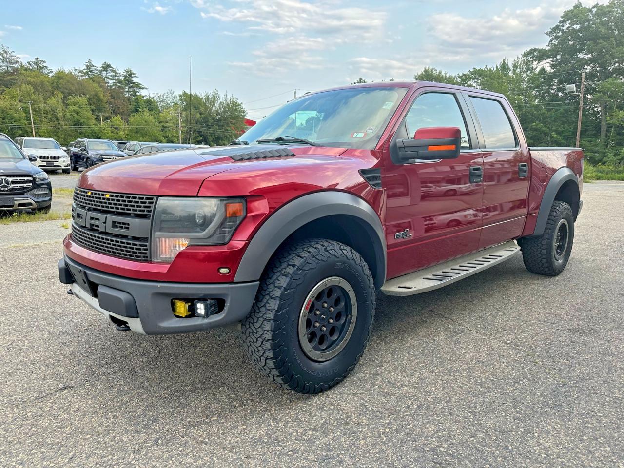 2014 Ford F150 Svt Raptor Red vin: 1FTFW1R62EFB13779
