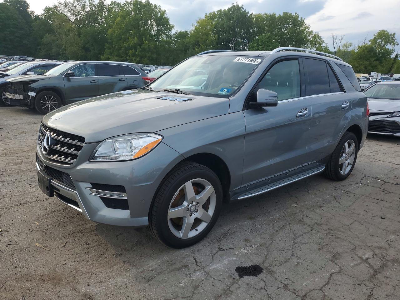 2015 Mercedes-benz Ml 400 4matic Silver vin: 4JGDA5GB8FA513630