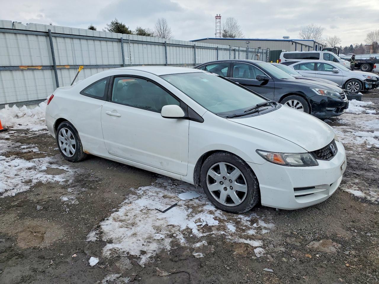 2010 Honda Civic Lx White vin: 2HGFG1B63AH510418