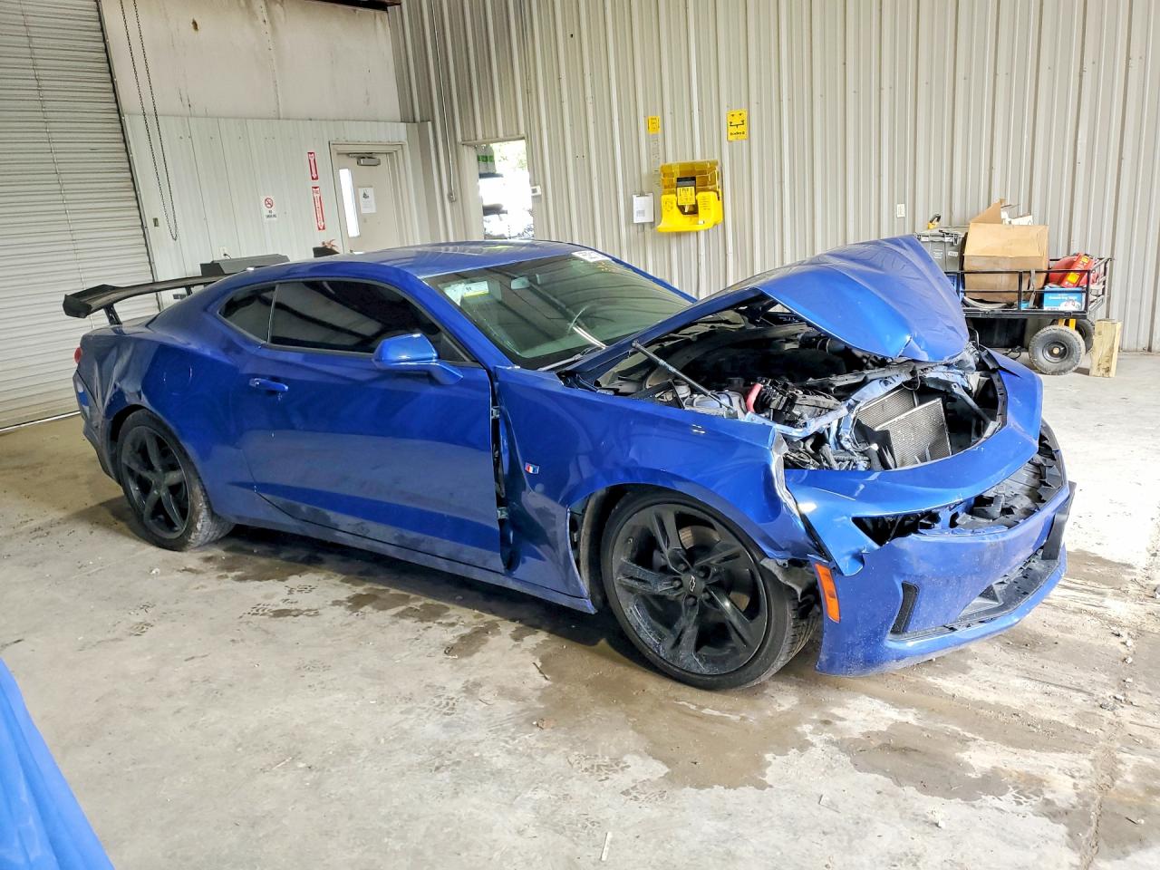 2019 Chevrolet Camaro Ls Синий vin: 1G1FB1RX8K0155384