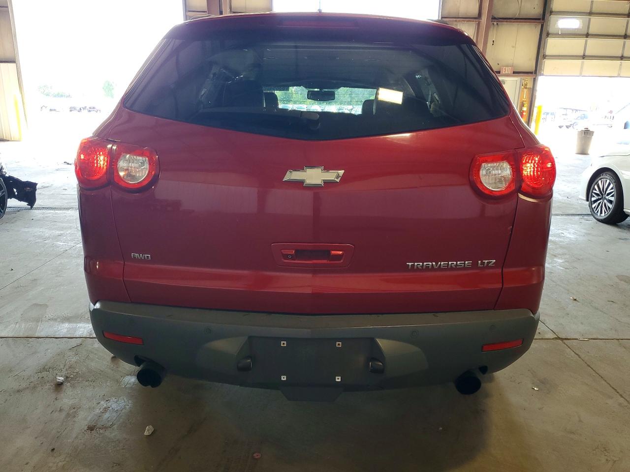 2012 Chevrolet Traverse Ltz Burgundy vin: 1GNKVLED7CJ277922