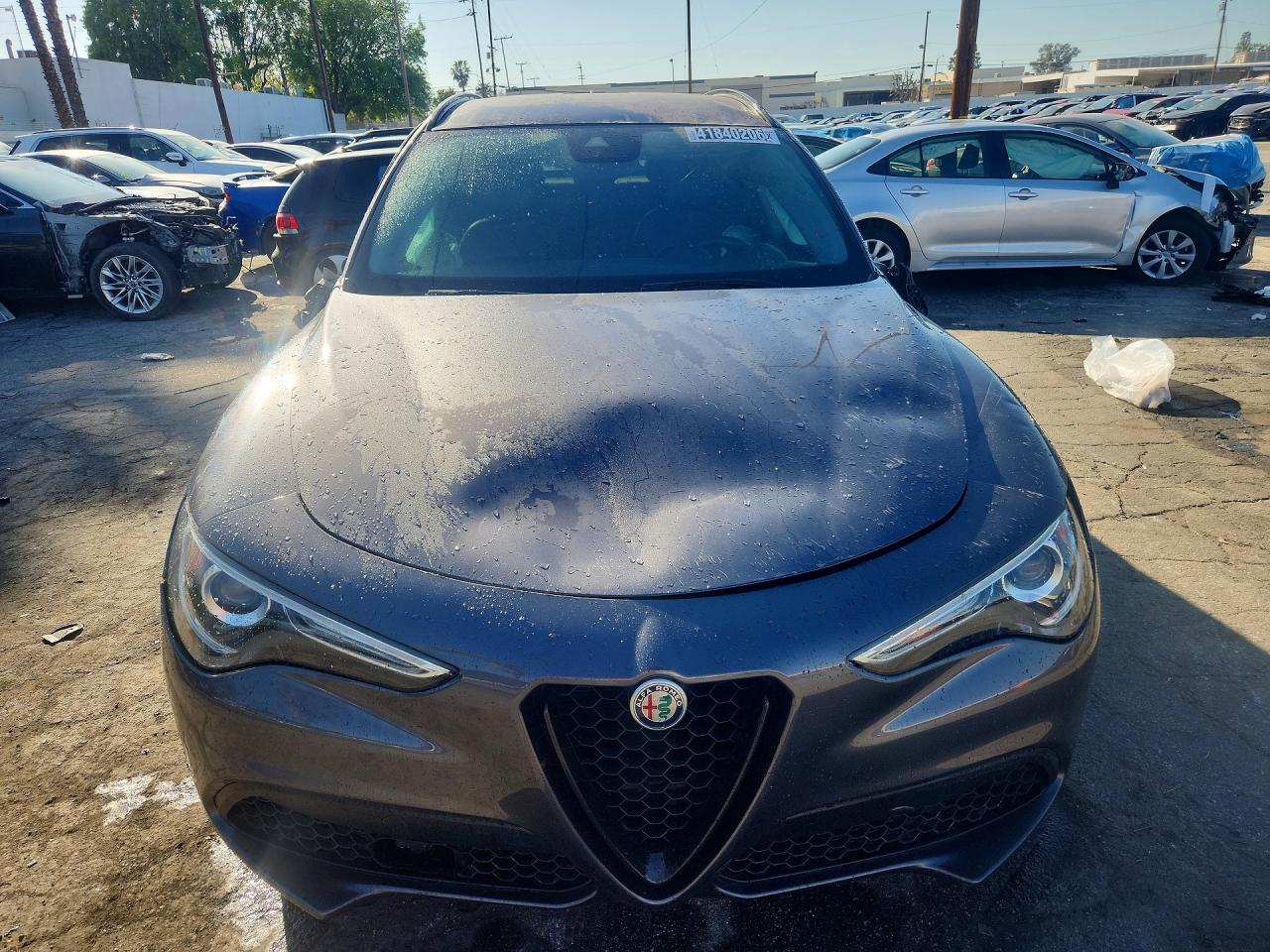 2020 Alfa Romeo Stelvio Gray vin: ZASPAJAN2L7C74055