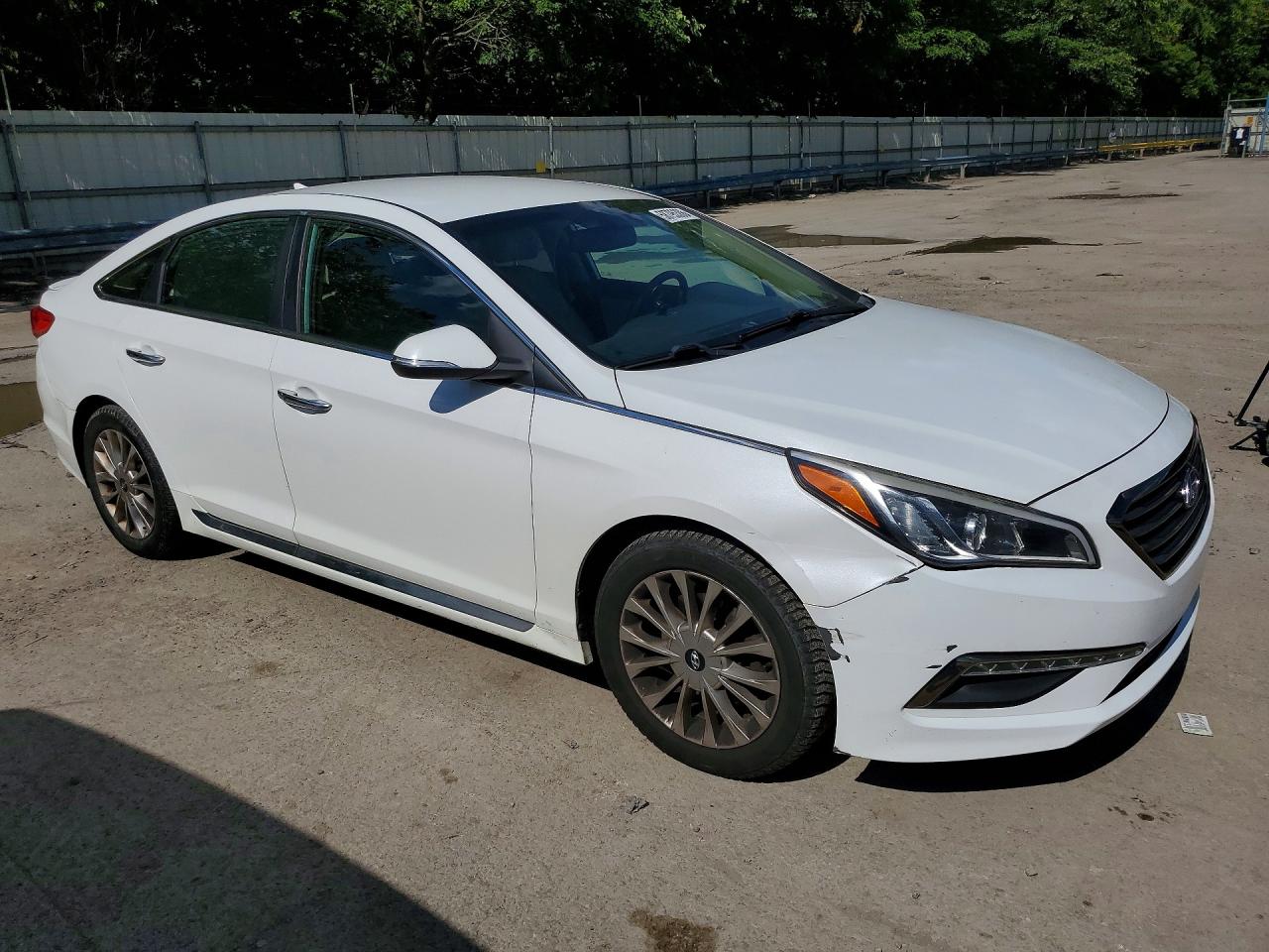 2015 Hyundai Sonata Limited White vin: 5NPE34AF8FH020015