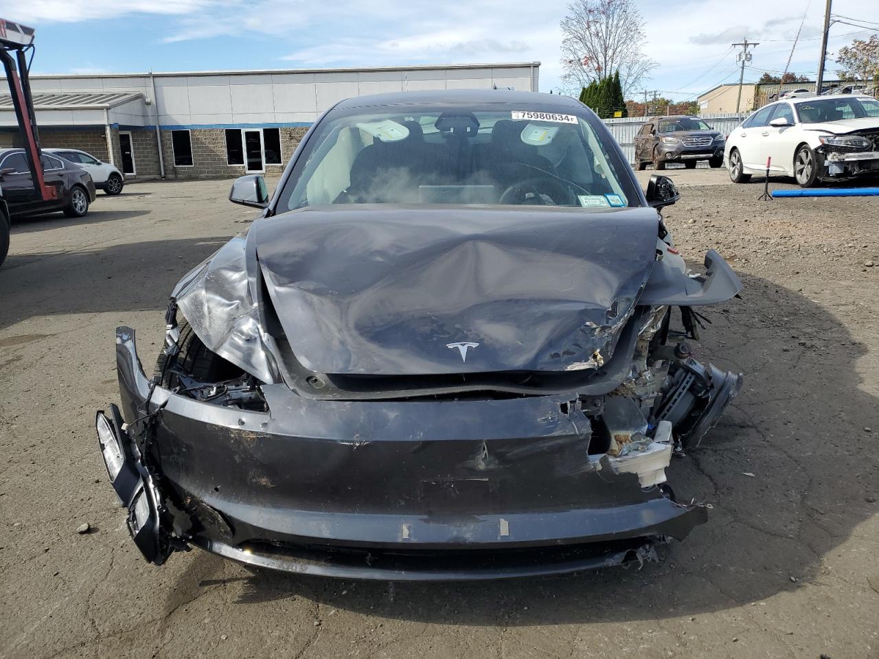 2024 Tesla Model 3 Серый vin: 5YJ3E1EB7RF740240