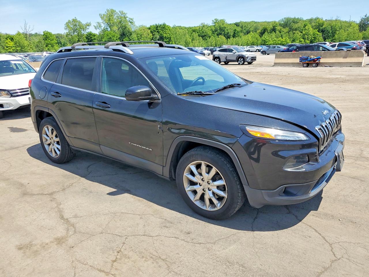 2015 Jeep Cherokee Limited Black vin: 1C4PJMDS1FW704180