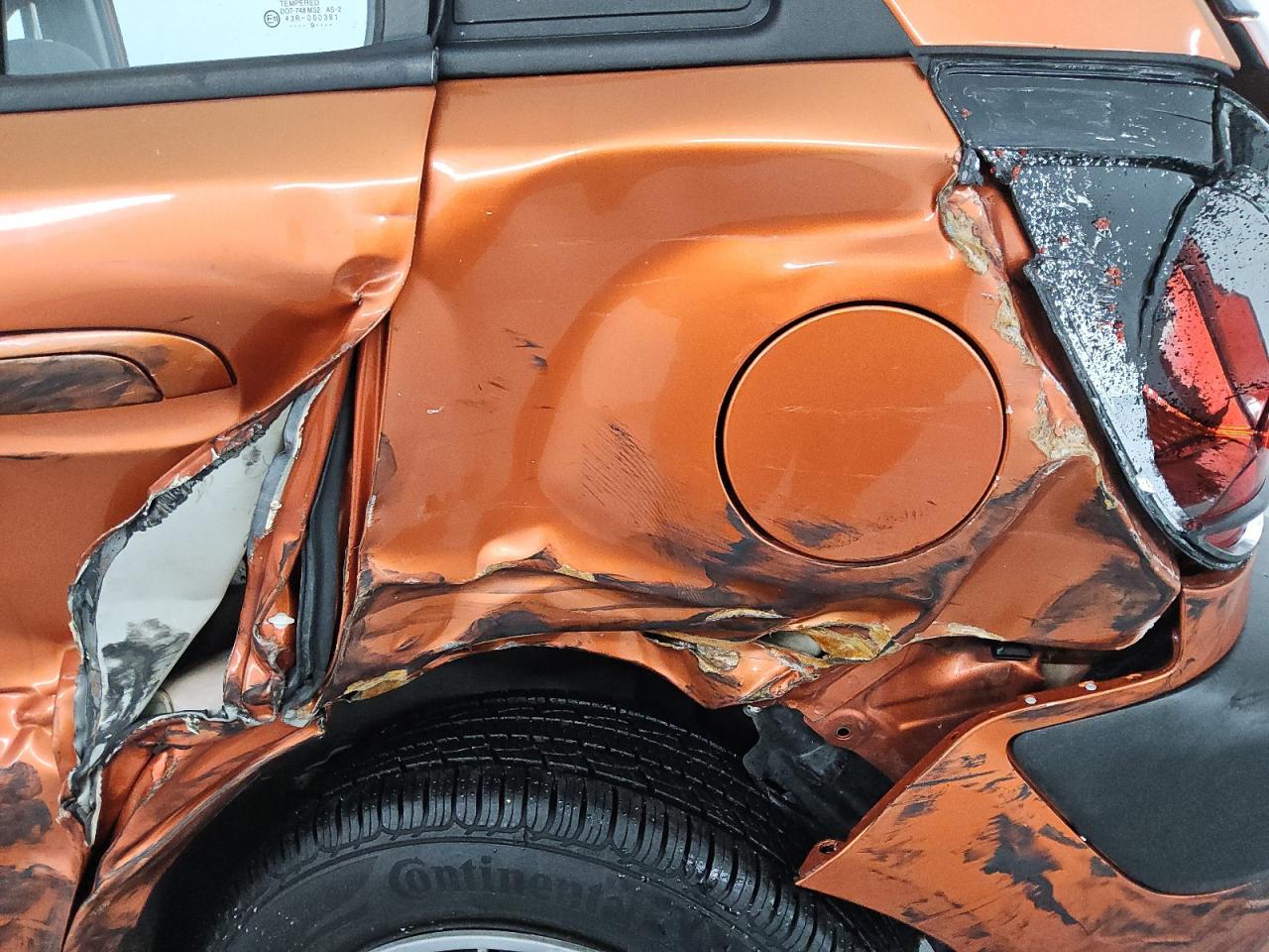 2009 Kia Rio5 Lx Orange vin: KNADE243896567101 Damage: Left Qtr Panel, Severe Damage, Replacement Required