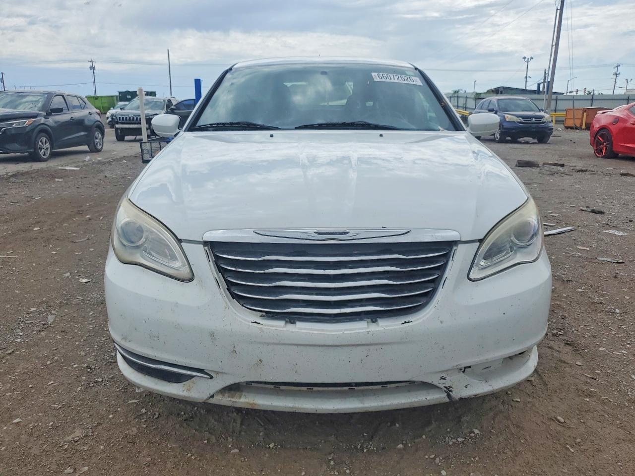 2012 Chrysler 200 Lx White vin: 1C3CCBAB4CN157963