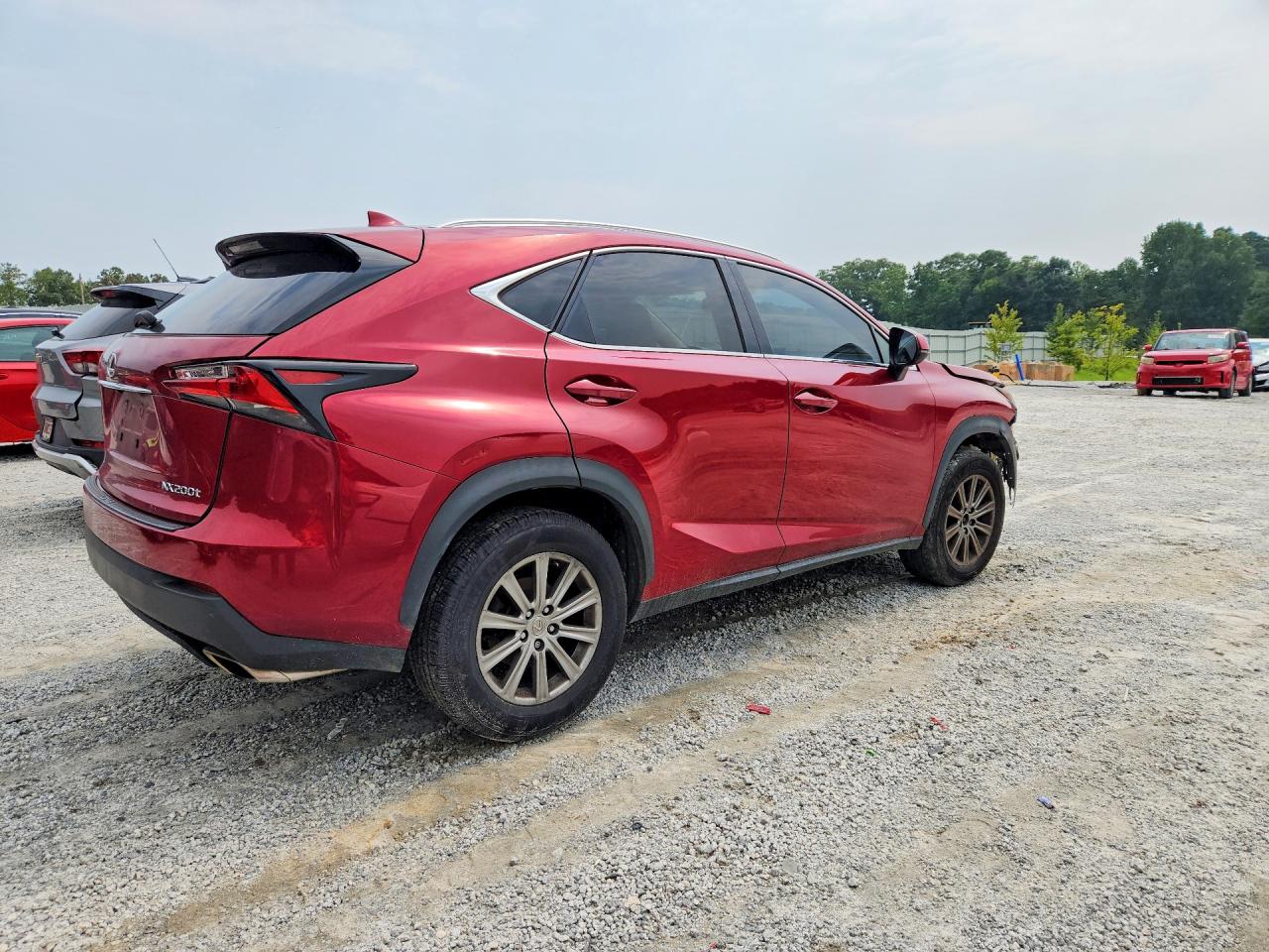 2015 Lexus Nx 200t Red vin: JTJYARBZ9F2019575