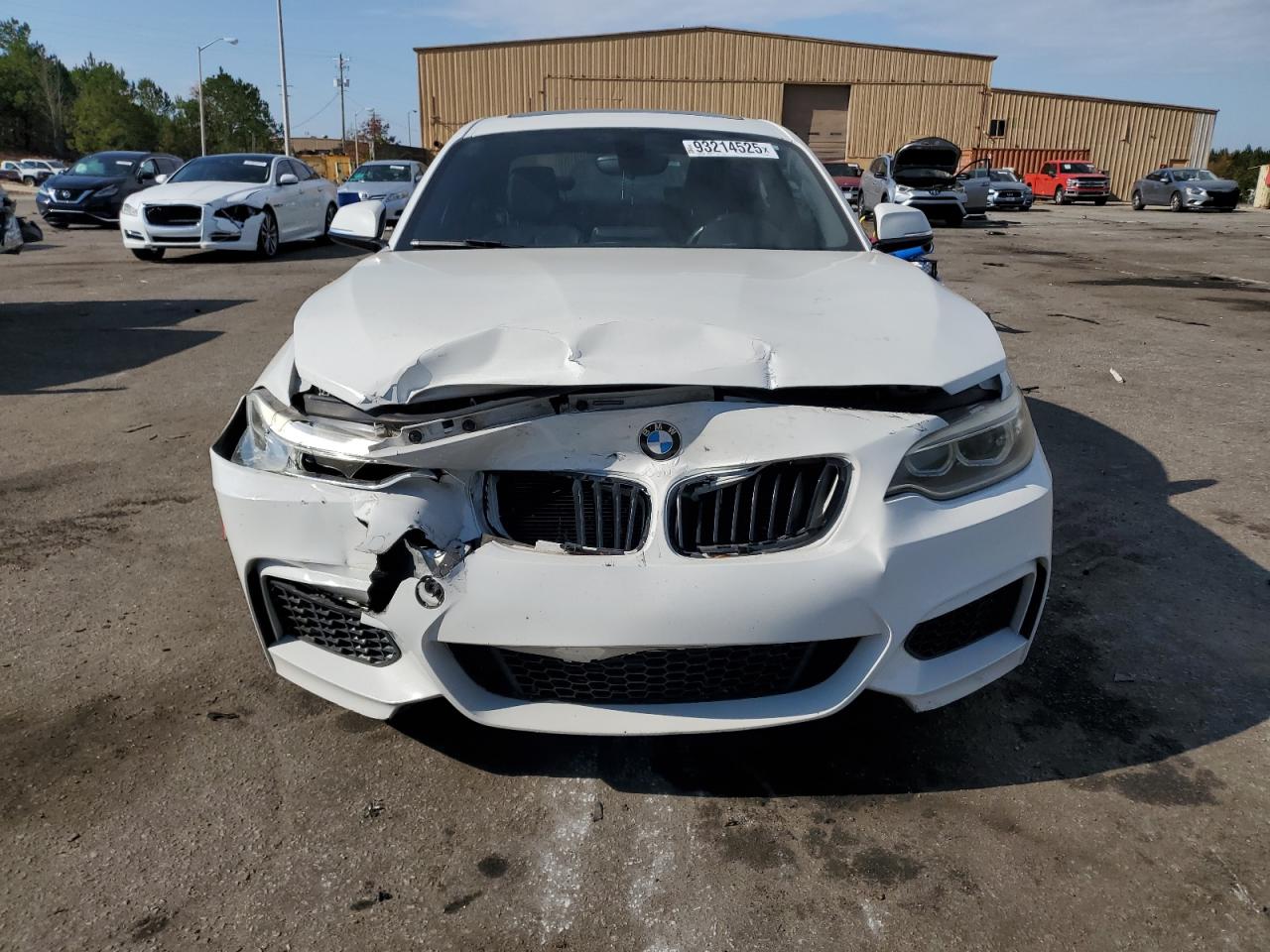 2014 Bmw 228 I White vin: WBA1F5C59EV255857
