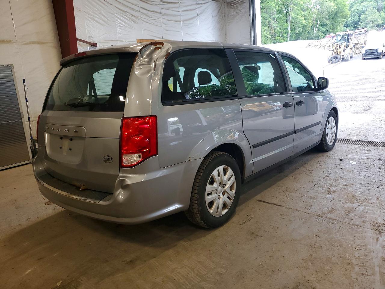 2015 Dodge Grand Caravan Se Silver vin: 2C4RDGBG8FR683028