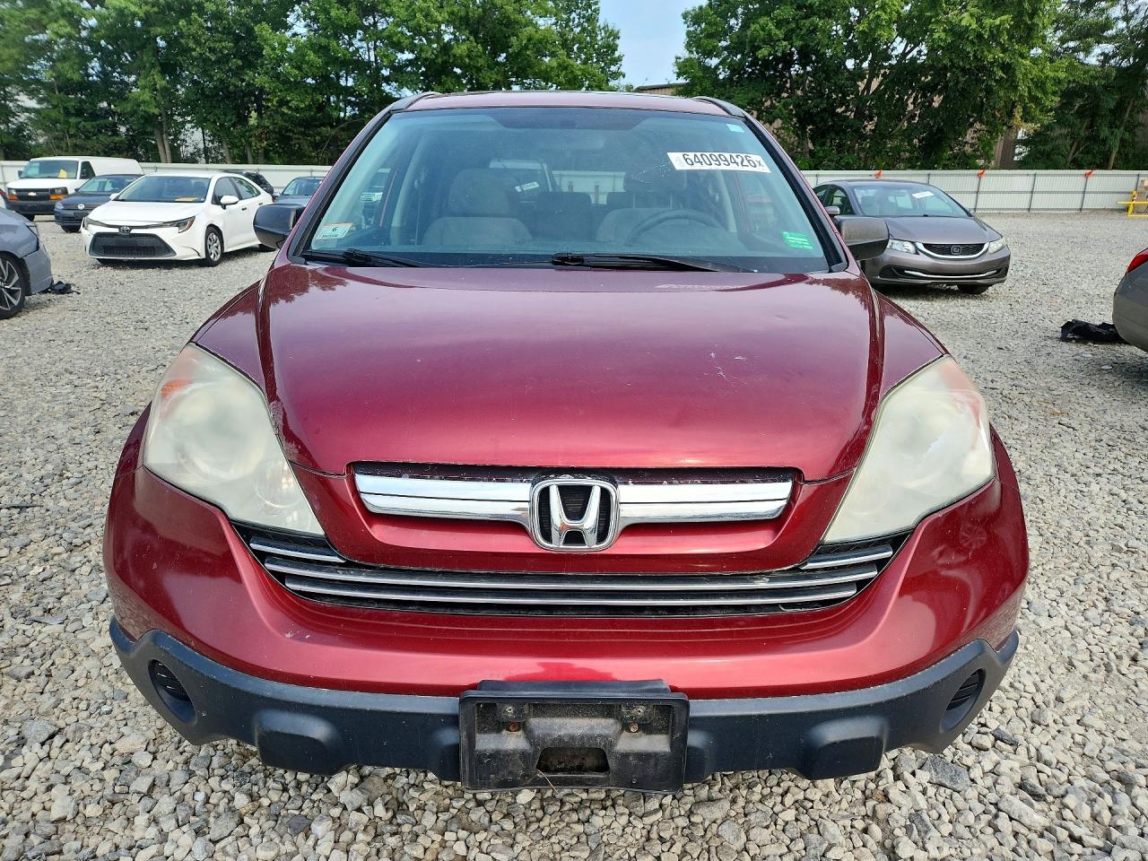 2009 Honda Cr-v Ex Maroon vin: 5J6RE48539L033869