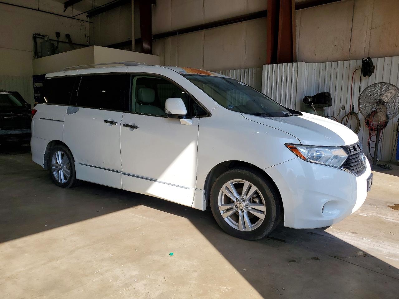 2013 Nissan Quest 3.5 S White vin: JN8AE2KP0D9066033