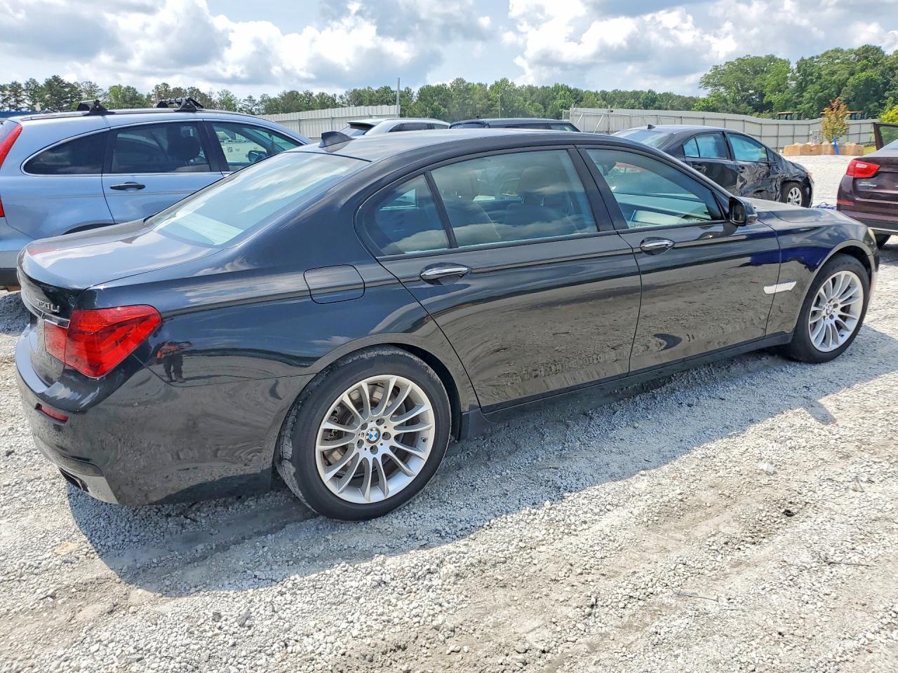 2014 Bmw 750 Lxi Black vin: WBAYF8C56ED652965