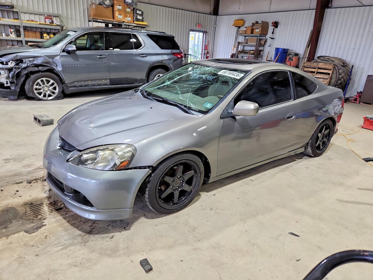 2005 Acura Rsx Silver vin: JH4DC54825S016121