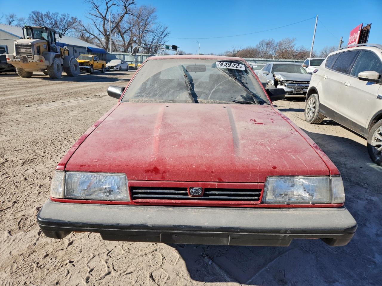 1991 Subaru Loyale Red vin: JF1AC4228MC206100