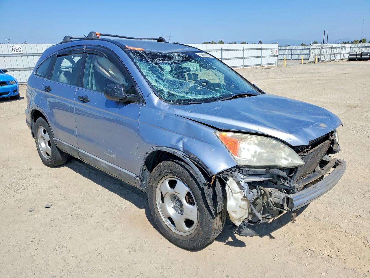 2008 Honda Cr-v Lx Blue vin: 5J6RE38358L010827