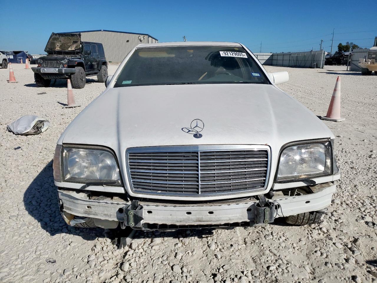 1995 Mercedes-benz S 420 White vin: WDBGA43E1SA260459